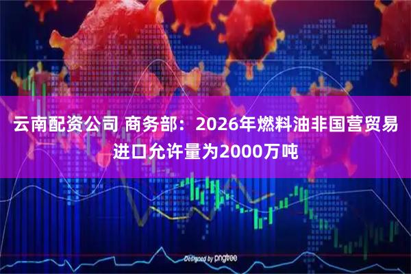 云南配资公司 商务部：2026年燃料油非国营贸易进口允许量为2000万吨